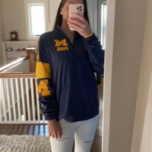 university of Michigan quarter zip